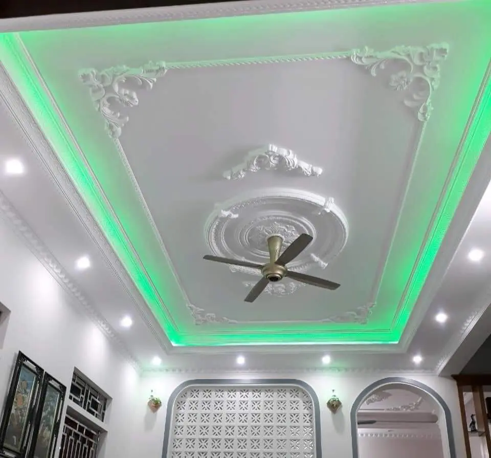 Làm trần thạch cao Tân Hiệp chất lương cao, chuyên nghiệp 10 Mẫu trần thạch cao giật cấp đẹp nhất 2022 - Trần giật cấp đơn giản