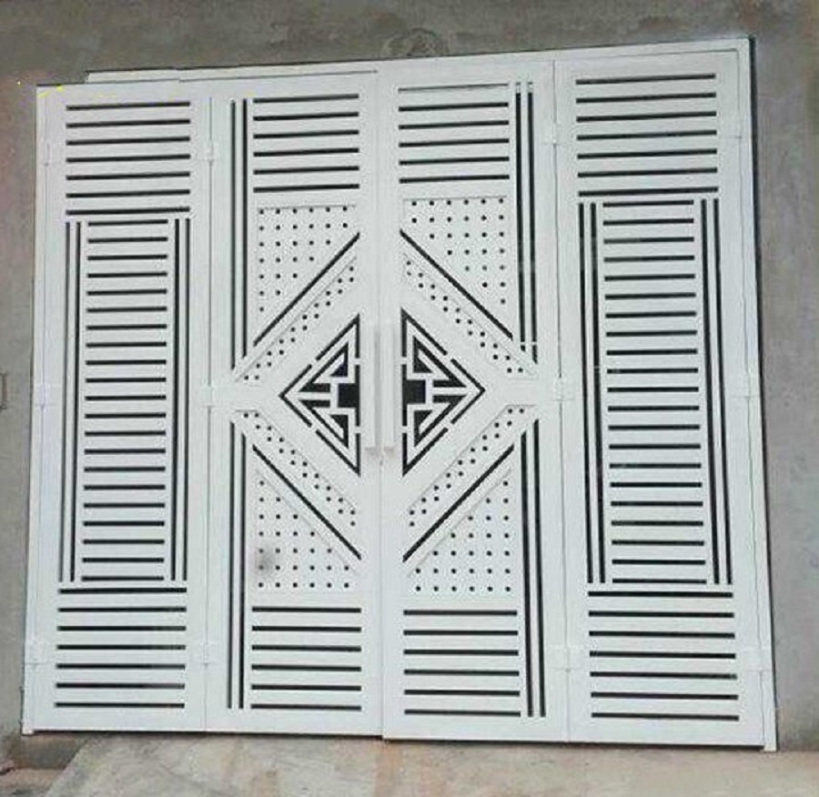 Cơ Khí Minh Hưng: Uy Tín Và Chất Lượng Hàng Đầu 7 Mẫu cổng sắt 4 cánh đơn giản đẹp- Cắt hoa văn CNC chữ Song Hỷ- CL00037