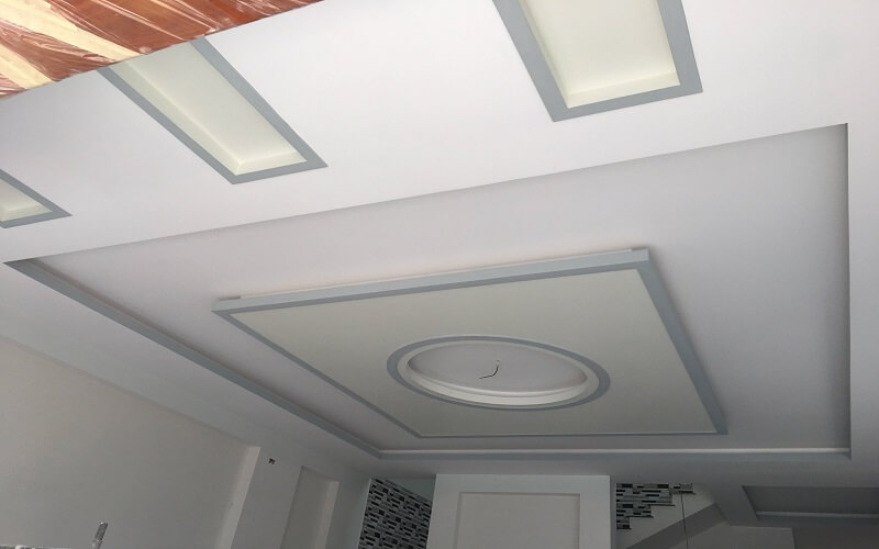 Làm Trần thạch cao thường tân: Giải pháp hoàn hảo cho không gian sống hiện đại 8 Mẫu trần thạch cao phòng khách đẹp Bình Dương, HCM, Đồng Nai - Công ty Nội Thất Kim Trung