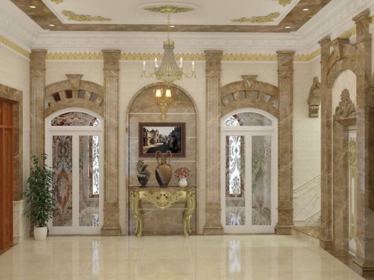 Thi công đá hoa cương Phú Giáo cho biệt thự mặt tiền đẹp