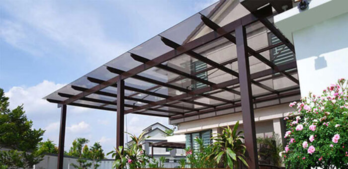 Mái che khung sắt tại Phú Giáo