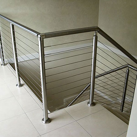 Lan can inox cầu thang đẹp tại Bến Cát