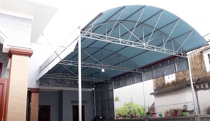 Làm mái tôn Bàu Bàng-nhanh chóng, giá rẻ 18 Mái tôn đẹp cho nhà phố Bàu Bàng