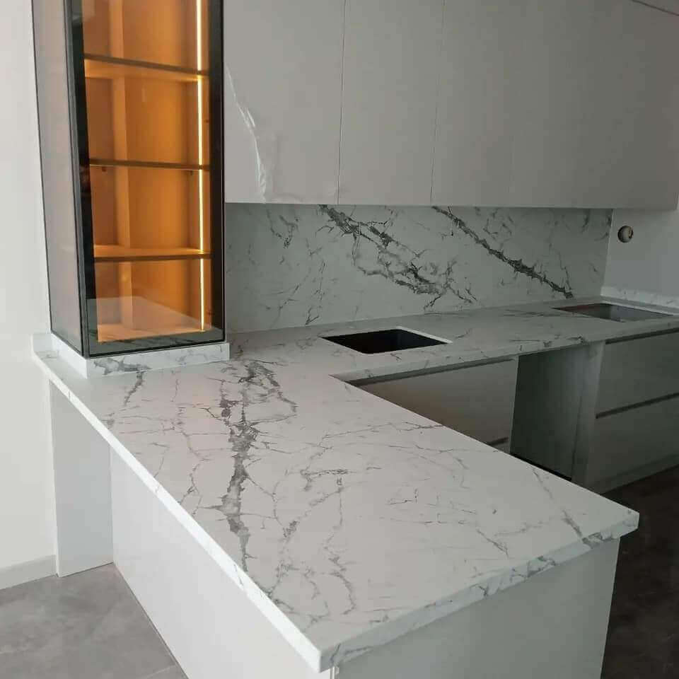 Xây đá hoa cương bến cát - Giá Rẻ số 1 23 Mặt bếp đá hoa cương đẹp tại Bến Cát