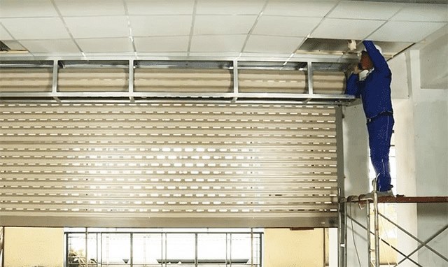 Lắp cửa cuốn bàu bàng giá rẻ nhanh chóng số 1 15 Nghiệm thu bàn giao cửa cuốn