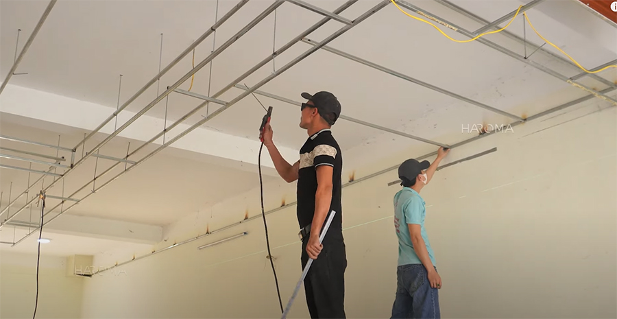 Lắp đặt tấm thạch cao chuyên nghiệp