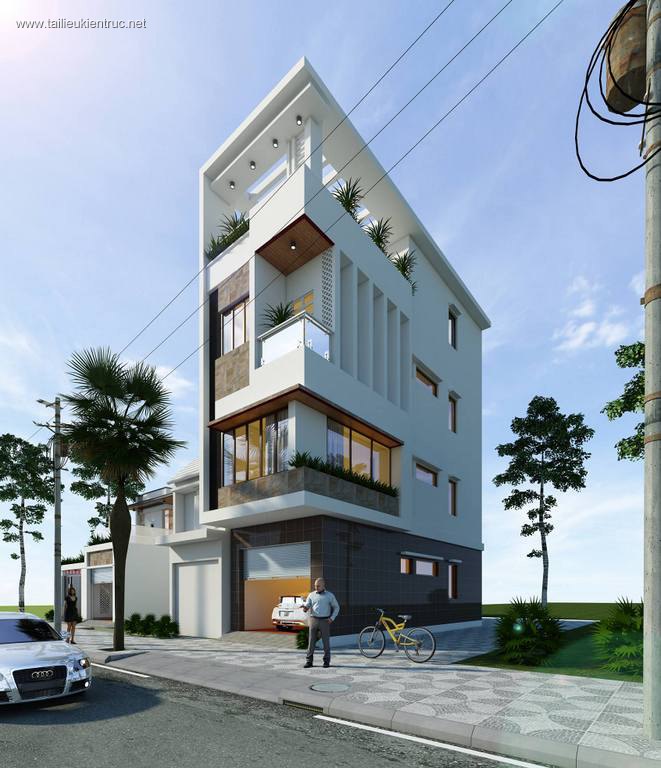 Thiết kế nhà phố Bàu Bàng 3D